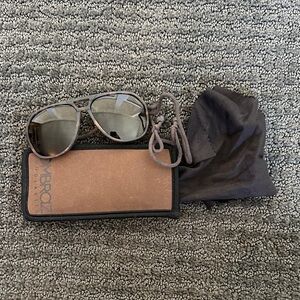 Ombraz Brown Sunglasses with Case and Cloth